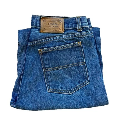 Pantalones de mezclilla vintage Ralph Lauren Polo Company para mujer talla 12 Y2K años 90 con dobladillo Foto 1 de 4