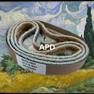 Lot of 10 Norton 1/2"x18" A/O Coarse Rapid Prep Non-Woven Belt 66261055309 - Picture 1 of 1