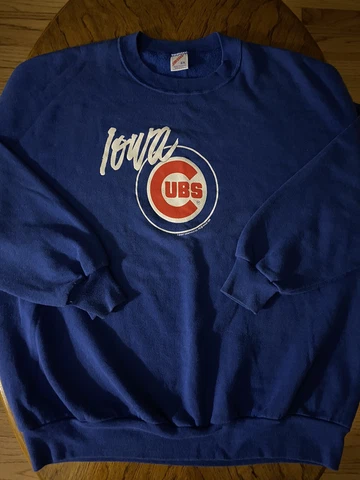 IOWA CUBS Chicago Cubs Minor Leagues Rare Vintage Sweater Men Size XXL 2X Vtg Cover