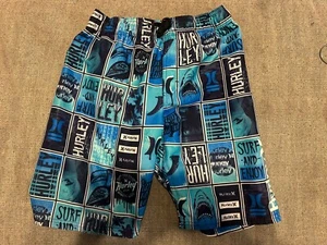 Hurley Board Shorts Youth L Swim Sharks Beach Surf Logo Pocket Hawaiian Boys - Picture 1 of 9