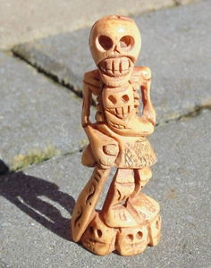 (#1399) Colgante esqueleto bovino oriental netsuke - Imagen 1 de 7