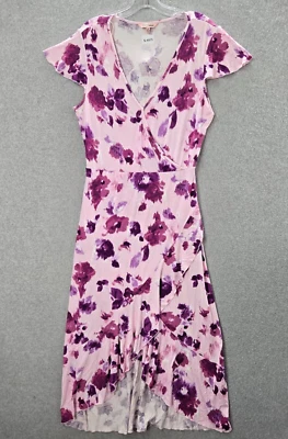 Vestido Juicy Couture Mujer Medio Rosa Floral Maxi Sin Mangas Cuello en V Foto 1 de 4