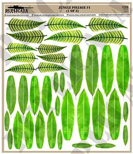 Diorama Accessory - 1/35 Jungle Foliage #1 (2 sheets) - Picture 1 of 6