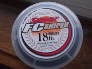 Sunline Super FC Sniper Fluorocarbon 18 lbs (8.2 kg) 660 yds. (604 m) - Picture 1 of 6
