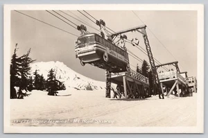RPPC Stadtbus Straßenbahn zur Timberline Lodge Mt. Hood Skiway Straßenbahn WA um 1951 Postkarte - Bild 1 von 2
