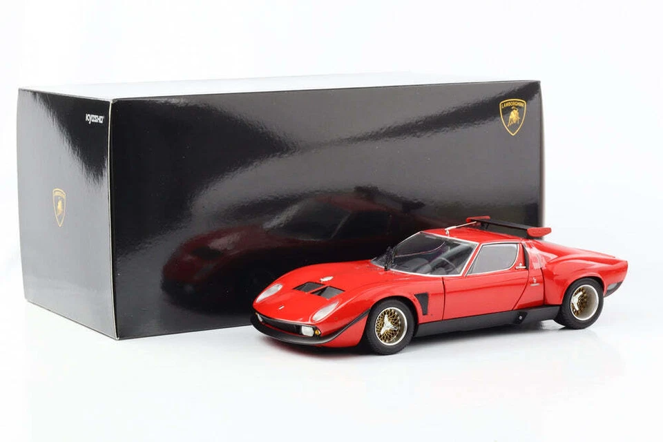 Lamborghini Miura SVR Rosso Modellino Auto 1 18 Kyosho