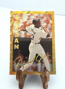 Michael Jordan 1993-94 Stadium Sports Baseball Gold Foil Card - White Sox - Picture 1 of 2