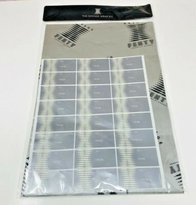 Lencería Savage X Fenty de Rihanna The Savage Kit de envoltura Papel de envolver Etiquetas de regalo Foto 1 de 3