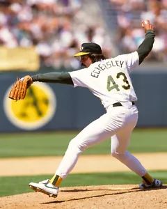 Oakland Athletics DENNIS ECKERSLEY Glossy 8x10 Photo Poster Print HOF 04 - Picture 1 of 1