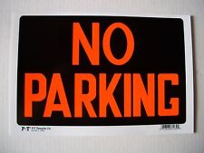 12 Pack   Red & White 8x12 Inch Flexible Plastic "NO PARKING" Sign's