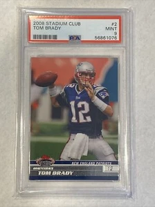 2008 Stadium Club Tom Brady Card Psa 9!!! - Picture 1 of 2