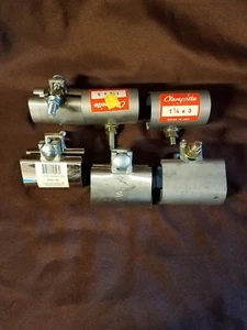 6 Stainless Steel 1-1/4" x 3" Repair Clamps - Picture 1 of 5