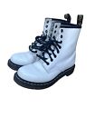 Dr. Martens 1460 Smooth Leather White Lace Up Boots 11821 Women's US Size 6