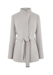 Oasis kurzer Leah Trichtermantel, mittelgrau Größe S - sehr guter Zustand - Bild 1 von 7