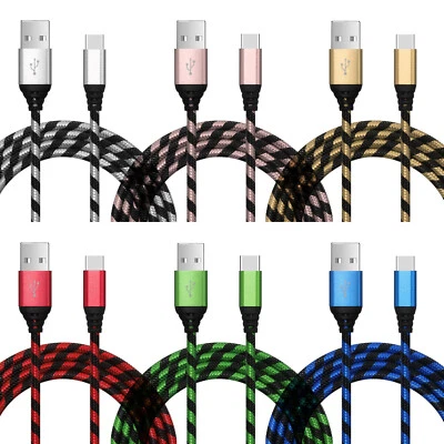 USB-C Type C Fast Charging & Data Sync Cable for Samsung Galaxy Note 8 9 S9 S10+ - Image 1 of 4