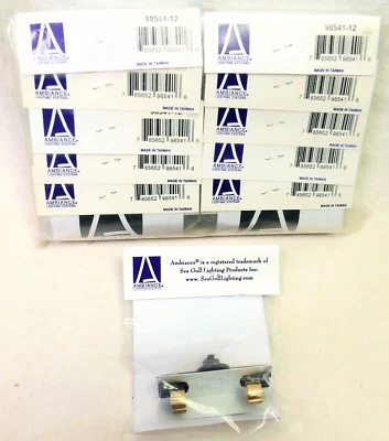 10 Pack Sea Gull Lighting Ambience Mini Track Festoon Lamp Holder Black 98541-12 - Image 1 of 4