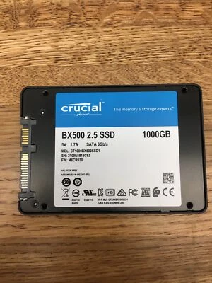 Crucial Ct1000Bx500 Crew Ssd 1Tb 1000Gb Bx500 Sata3 Internal 2.5 READ DES! - Image 1 of 3