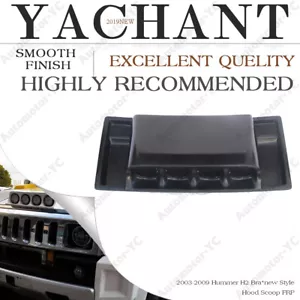 FIBER GLASS Auto Kit For 03-09 Hummer H2 Bra*new Style Hood Scoop Cover - Foto 1 di 12