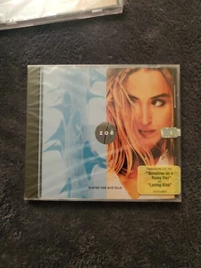 CD1-Scarlet Red and Blue by Zoë cd (1992 Polydor)-new other 1991 m & g records - Bild 1 von 2