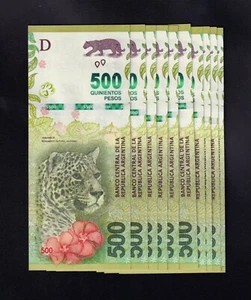 F.C. ARGENTINA , LOTE 10 UNIDADES 500 PESOS 2016 , S/C ( UNC ) , P.365 . - Bild 1 von 2