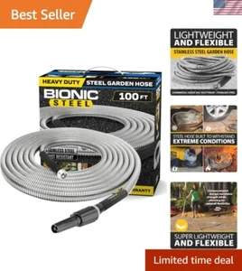 Flexible 100 Ft Stainless Steel Hose with Crush-Resistant Fittings - 500 PSI - Picture 1 of 11