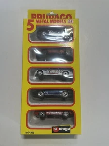 Burago 5 Pack 1/43 Scale Diecast Car Set 4300 Made In Italy Ferrari Porsche BMW - Picture 1 of 8