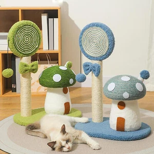 Mushroom Cat Climbing Tower Interactive Toy Cat Tree Indoor Scratch Toy - Bild 1 von 9