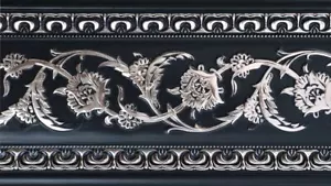 6-Pieces Chair Rails 94 Inch Floral Pattern Molding Panels Multi Colors - Picture 1 of 20