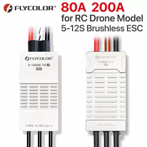 80A 200A brushless ESC Flycolor X-CROSS HV3 PRO ESC 5-12S per drone RC FPV - Foto 1 di 17