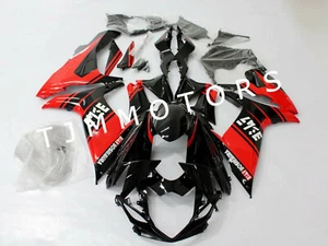 For GSXR600 GSXR750 2011-2020 Black Red ABS Injection Mold Bodywork Fairing Kit - Bild 1 von 11