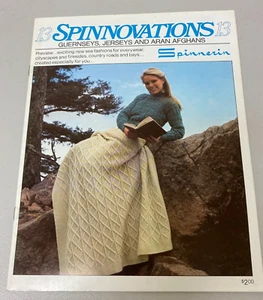 KNITTING Spinnovations13, by Spinnerin, GUERNSEYS, JERSEYS AND ARAN AFGHANS BOOK - Picture 1 of 5