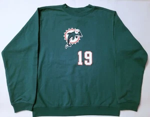Vintage Miami Dolphins Ted Ginn #19 Sweatshirt Boys Size L Large NFL Football *J - Picture 1 of 8