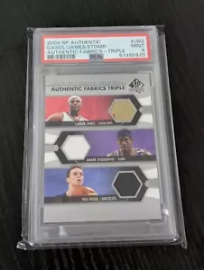2004 SP Authentic Triple Fabrics LeBron James Gold Patch Gasol Amare /25 PSA 9🔥 - Picture 1 of 2