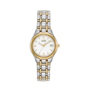 Citizen Eco-Drive Ladies Two-Tone Gold & Stainless Steel Watch - EW1264-50A - Picture 1 of 5