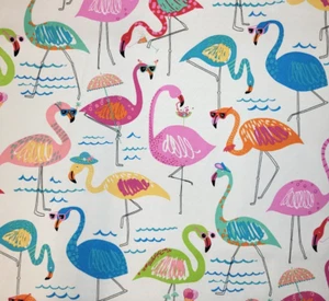 3 Yds Richloom Solarium Florida Diva 54" Wide 100% Polyester Outdoor Flamingo - Picture 1 of 2