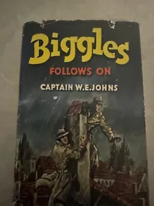 Biggles Follows On Cpt WE Johns 1952 - Picture 1 of 12