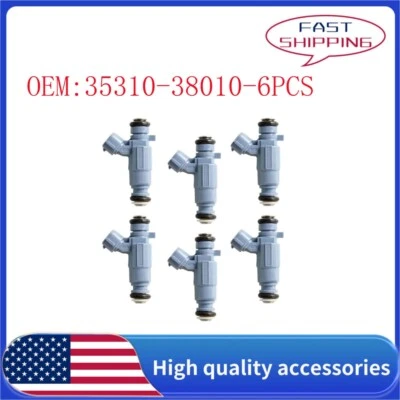 Inyectores de combustible 35310-38010 6 piezas para Hyundai Santa Fe Kia Sedona 3,5 L 2,4 L Foto 1 de 4