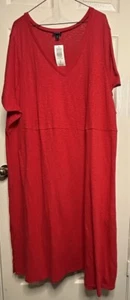 NWT Torrid Women’s V-Neck Pullover Maxi Red Dress Sz 4X Formal Special Occasion - Picture 1 of 4