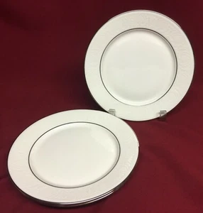 Lenox Hannah Platinum Set of (3) 6 1/2" Bread & Butter Plates - Picture 1 of 4