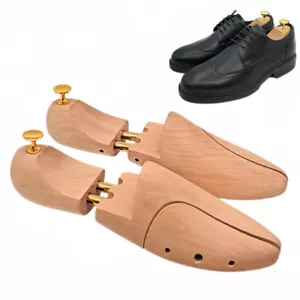 Zapatos ajustables camilla EE. UU. talla 4-12 zapatos de madera natural moldeadores de árboles mujeres hombres - Imagen 1 de 12