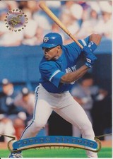 1996 Topps Stadium Club Carlos Delgado Gold Foil #346 Toronto Blue Jays Baseball