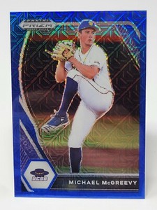 Michael McGreevy 2021 Panini Prizm Draft Picks Prospect #PDP18 Blue Mojo Prizm