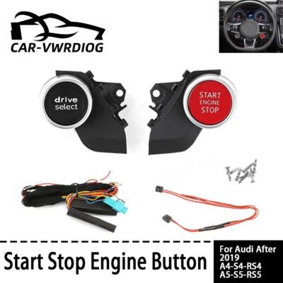For AUDI A4 R4 RS4 After 2019 Retrofit Car Start Stop Push Button Entry Ignition - Изображение 1 из 4