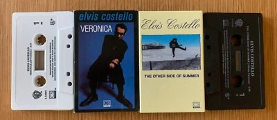 ELVIS COSTELLO "Veronica" + "The Other Side of Summer" Cassingles! Great Shape! - Image 1 of 3