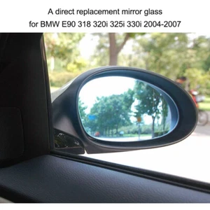 Car Right Side Mirror Glass w Backing Plate Heated for BMW E82 E90 E91 E92 - Bild 1 von 6