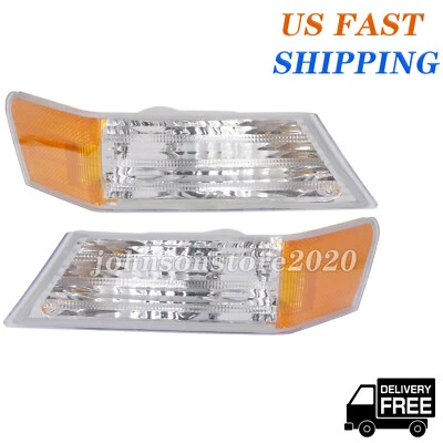 Pair Set Parking Light Turn Signal Directional Lamp Front for 07-14 Jeep Patriot - Image 1 of 4