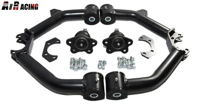 1 par de brazos de control tubulares superiores delanteros negros para 99-06 GMC Sierra 1500 4x4 Foto 1 de 4