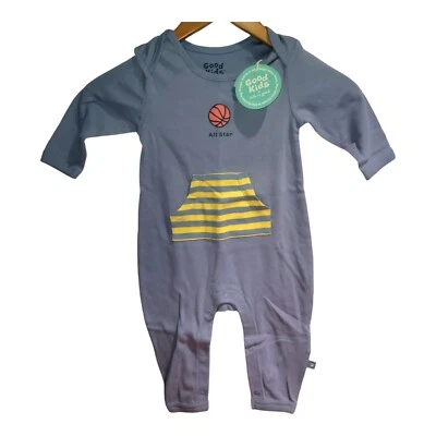 Life Is Good Baby Basketball ALL Star One PC Long Sleeve Romper Pants NWT 12-18m - Image 1 of 4