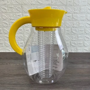 Primula Tritan MyBev Beverage Infusion Pitcher Yellow 1 Gal Chill Core BPA Free - Picture 1 of 8