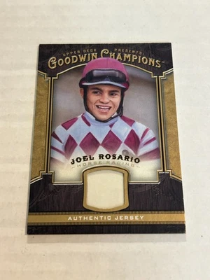 2014 UD GOODWIN CHAMPIONS JOEL ROSARIO JERSEY RELIC JOCKEY SP CS1 - Image 1 of 2